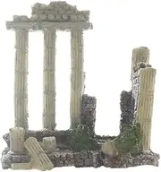 Aquarium Decoration Fish Tank Landscape Ornament Vintage Ruins Roman Column