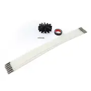 Drill Brush Set W/ 24.6in Flexible Rod Pipe Cleaning Brush For Chimney Dryer Fir