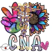 Sublimation Print CNA Peace Ready To Press Heat Transfer