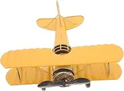 SUPVOX Vintage Iron Aircraft Model Table Ornament Retro Plane Decoration for Home Decor Exquisite Craftsmanship Lightweight Realistic Design for Desktop Display