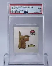 2019 Pokemon Daiichi Pan PIKACHU Dc Sticker Part170 PSA 7