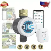 Smart WiFi Sprinkler Timer with Brass Swivel - App Remote Controlled Irrigation