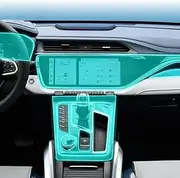 Car Interior Film Dashboard Piano Board Shift Center Console Anti-Scratch Transparent TPU Protection Film Accessories，for Geely Emgrand X7 Sport Atlas 2022-2023 (Style A for RHD)