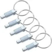ROMISBABA Door Latch Kit for Trailer Gate 5pcs Spring Loaded Pin with Hand Operated Hinge Fit for Applications and Repairs