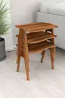 Zigon Wooden Coffee Table Walnut, Wooden Decorative Modern Design Legs WalnutMDF