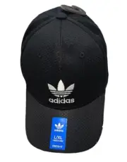 Adidas Mens Stretch Fit Hat Black L/XL
