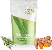 iON Sport Foot Soak | Tea Tree, Frankincense, Magnesium, Turmeric, Spearmint, Grape Seed, Aloe | Perfect for athletes, runners | Check Foot Odor, Ingrown Toenails, Calluses | Soothe sore, tired feet