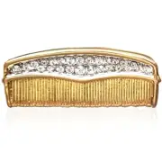 Gold & Silver Plated & Made With Swarovski Crystal Comb Pin