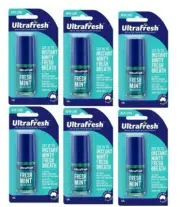 * 6 x Ultrafresh Fresh Mint Breath Spray 12mL Ultra Fresh Sugar Free