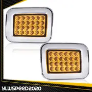 Front LED Corner Signal Lights Parking Lamps Orange New Fit For 03-09 Hummer H2