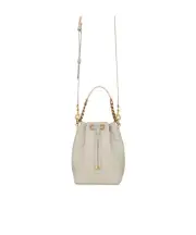 Saint Laurent Emmanuelle Small Bucket Bag One size retro white