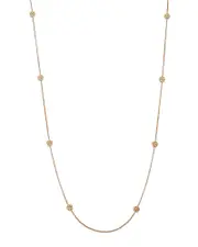Roberto Coin 18K Yellow Gold Daisy By The Inch Diamond Flower Long Statement Necklace, 36