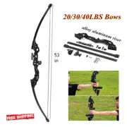 Hunting Archery Recurve Takedown Bow Longbow Beginner Adult Practice Bow 30/40lb