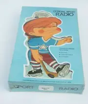 Hockey Official Sport Transistorized Radio Unopened Sealed 1974 Vintage