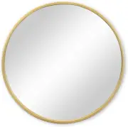 Gold round Wall Mirror, 20 Inch Rustic Matte Mirror for Bathroom, Entry, Dining