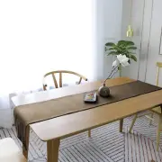 Jute Fabric Rectangular Heat Resistant Dining Table Runner 12 x 84" Pack of 1 I0