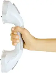 Vive Grab Bar 11.5" - Suction Shower Handle - Bathroom Balance Bar - Safety Hand