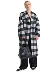 [Oxford] Alex Double Face Wool Coat in Black