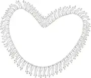 Beatifufu Rhinestone Tassel Chain Versatile DIY Craft Chain for Clothing Decoration Durable and Stylish Applique for Tassel Trim