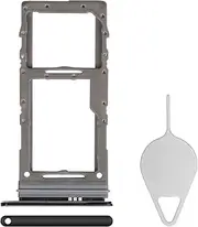 for Samsung Galaxy S20+ 5G Sim Card Tray Replacement (Single SIM Version) - Cosmic Black Card Tray Slot Holder Bracket Adapter with Needle Ejector for S20 Plus 5G SM-G986U