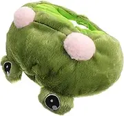 MOBUTOFU Novelty Frog Hat Plush Headgear for Parties Fun Cosplay Costume Accessory for Photoshoots and Celebrations Great present for Friends