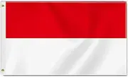 Large 3×5 FT Indonesia Flag, Big 75D Indonesian National Outdoor Banner,DecorGarden With Brass Gromment