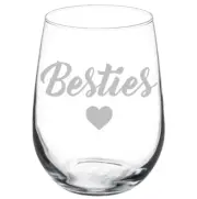 Besties Best Friend Stemmed / Stemless Wine Glass