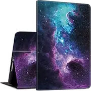 Rossy Case for Samsung Galaxy Tab A8 Case 10.5" 2022 Slim Lightweight PU Leather Adjustable Smart Stand Cover with Auto Wake/Sleep for Samsung Tab A8 2022 SM-X200/X205/X207,Purple Nebula Space Galaxy