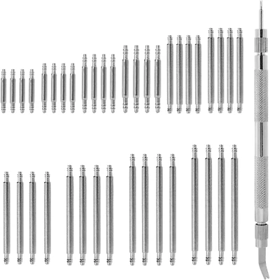 Watch Repair Tool Kit, 41 PCS Watch Band Pins Replacement Set Watch Spring Bar