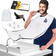 AZIVERSE Beard Bib Beard Apron - Beard Hair Catcher For Men Shaving & Trimming