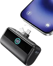 INIU Mini Power Bank, 5500mAh Portable Charger with Build-in USB-C Connector, 22.5W PD Fast Charging USB C in&Out Battery Pack, External Phone Charger for iPhone 16/15, S23 S22, Google etc.