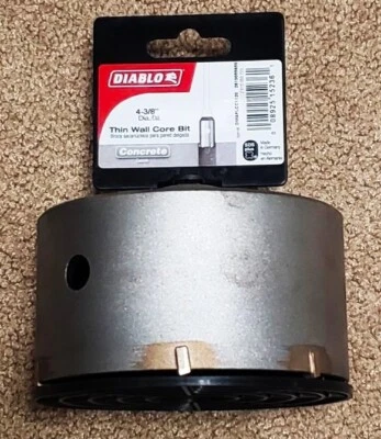 Diablo DMAPLCC1120 SDS-Plus Thin Wall Carbide Tipped Core Bit, 4-3/8"