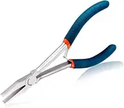 SPEEDWOX Flat Nose Pliers 6 Inch, Duckbill Smooth Jaw, Mini Long Reach Jewelry Making Tool, High Leverage for Bending or Straightening Wires