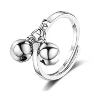 3PCS Copper Woman Fashion Jewelry Bell Cute Simple Retro Ring Adjustable Size Open Ring