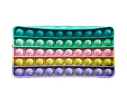 Pop Pencil case, School Supplies Pen Pouch Portable Stationery Sensory Silicone Bubble Fidget Toy