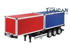 TOUCANRC Unpainted 2*20ft Container Semi Trailer 1/14 for Tamiya Tractor Truck
