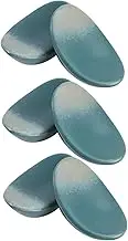 VINTORKY 6pcs Malachite Green Ceramic Chopsticks Rest Ingot Shaped Spoon Fork Holder Elegant Japanese Design Prevents Rolling Easy to Clean Tableware Accessory
