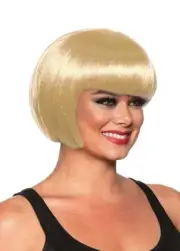 Underwraps Women Costume Accessory Hair Adults Short Bob Cut Wig Blonde