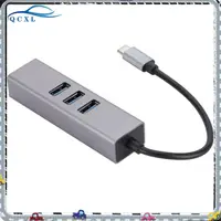 在飛比找蝦皮購物優惠-Usb3.0轉rj45網口usb分線器type-c擴展塢千兆