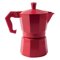 在飛比找momo購物網優惠-【EXCELSA】Chicco義式摩卡壺 紅3杯(濃縮咖啡 