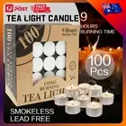 TeaLight Candles Tea Light Candle 100Pack 9 hours Tealight Home Party Wedding
