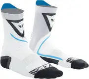 Dainese Dry Mid Socks, black-white-blue, Size 45 - 47 for Men Black White Blue