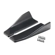 2Pcs Car Bumper Spoiler Carbon Fiber Look Rear Splitter Diffuser Lip Accessories (for: Honda Civic)