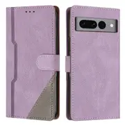 Clasp Case with Flip Wallet Stand Function Cover for Google Pixel 7 Pro - Purple