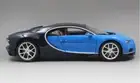 for BBURAGO for Bugatti for chiron Blue-Black 1:18 car Pre-built Model