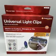 100 Universal Light Clips! Simple Living Solutions For Gutters, Shingles & Tile