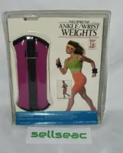 1990 Shape RX Shop Neoprene Ankle/Wrist Weights 2-1LB Ea Pink Sealed