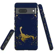 For Google Pixel 7 Case Tough Protective Cover Scorpio Drawing