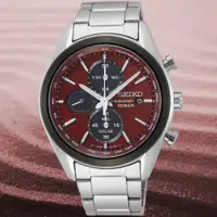 在飛比找PChome24h購物優惠-SEIKO 精工 Criteria系列 太陽能 計時腕錶 4