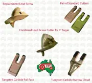 Auger Teeth, Std Cutters, Lead Screw, Narrow Chisel Cutter & Combined Lead Screw